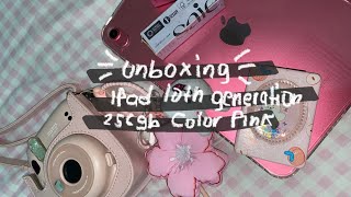 UNBOXING IPAD 10TH GENERATION  COVER 🫧✨ [upl. by Kernan381]