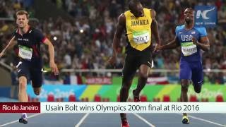 Usain Bolt wins Olympics 200m final at Rio 2016 [upl. by Gussi]