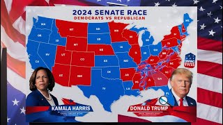 UPDATED 2024 US Senate Map SHOCKER Latest Poll Data Reveals All 50 States [upl. by Dionis148]