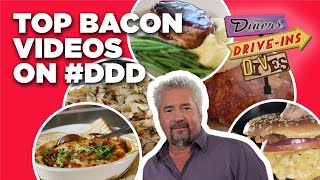 Top DDD Bacon Videos of All Time with Guy Fieri  Diners DriveIns and Dives  Food Network [upl. by Cecilia]