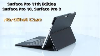 How to Install Fintie Surface Pro 11  Surface Pro 10  Surface Pro9 Hard Shell Slim Case  EASY [upl. by Kirschner]