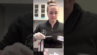 Reticulocyte count making a wedge blood smear Penn foster veterinary technician [upl. by Yeniar]