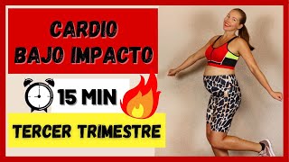 RUTINA CARDIO BAJO IMPACTO  EJERCICIOS PARA EMBARAZADAS  3ºTERCER TRIMESTRE [upl. by Agee]