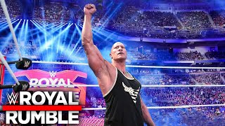 THE ROCK Wins 30 Mens Royal Rumble 2024  Rock Returns To Royal Rumble 2024 [upl. by Graces]