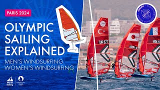 Mens and Womens Windsurfing  Olympic Sailing Explained [upl. by Obidiah74]