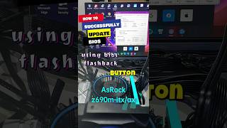 how to upgrade bios using the bios button on your mobo asrock z690mitxax [upl. by Narayan]