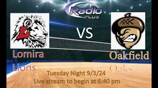 Lomira at Oakfield Volleyball 9324 [upl. by Adrahc]