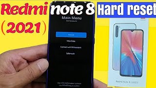 طريقة فورمات ريدمي note 82021 الجديدة  How to Hard reset pattern Xiaomi redmi note 82021 [upl. by Nerro]