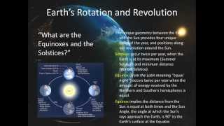 GeoWx 23 Solar Radiation Causes Of Earths Seasons [upl. by Topliffe989]