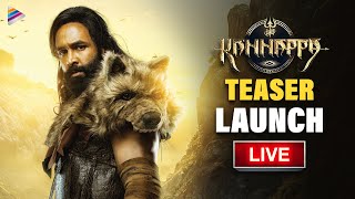 Kannappa Teaser Launch LIVE  Manchu Vishnu  Prabhas  Mohan Babu  Mohanlal  Shiva Rajkumar  TFN [upl. by Clougher344]