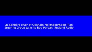 Liz Sanders chair of Oakham Neighbourhood Plan Steering Group invites all to first public event [upl. by Triley918]