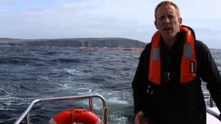 Pelamis P2 machine in Orkney with Richard Yemm [upl. by Yemane514]