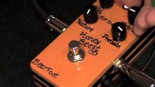 Bearfoot FX Honey Beest OD guitar effects pedal demo with Stratocaster [upl. by Olav]