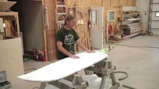 Rebuilding A Foam Cored Rudder Part 4 Fairing With Pettit EZFair [upl. by Salaidh]