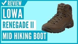 Lowa Mens Renegade II Leather Lined Mid Hiking Boot Review [upl. by Guzel]