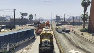 Grand Theft Auto V  Train Mod [upl. by Easlehc]