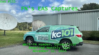 Connecticut Monthly Test on WKCIFM 11122024 EAS 151 [upl. by Lesko]