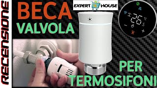 Riscaldamento smart in condominio RECENSIONE Valvola Termostatica ZigBee BECA BRT100ZB [upl. by Ylellan]