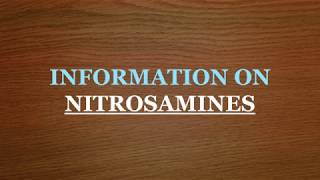 Current regulatory requirements on Nitrosamine impurities [upl. by Apilef]