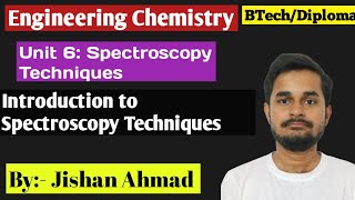 Introduction to Spectroscopy Techniques  Engineering Chemistry RGPV [upl. by Aneej]