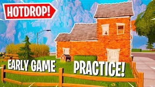 Brand NEW Early Game Practice Map  Fortnite HighSpeed Hotdrops [upl. by Nylakcaj]