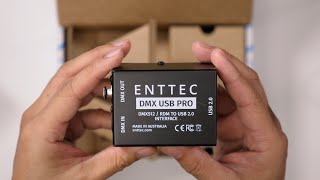 ENTTEC DMX USB Pro 512Ch USB DMX Interface Unboxing [upl. by Philippe]