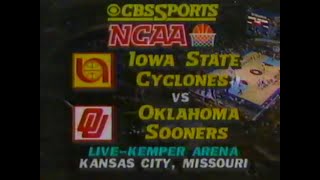 19850309 Big 8 Tournament Championship Game Iowa State Cyclones vs Oklahoma Sooners [upl. by Jacobah]