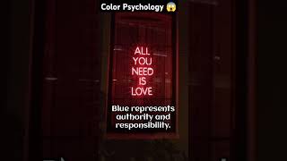 Color psychology viralvideospsychologyfactscolorspsychologyfactsyoutubeshorts [upl. by Ahsuoj]