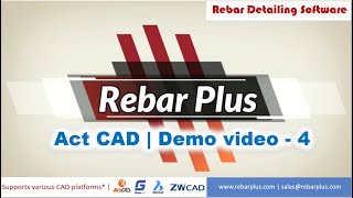 04 Bar Bending Schedule BBS  Act CAD Platform  Rebar Plus  Rebar Detailing Software [upl. by Haggar942]