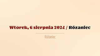 Różaniec  6 sierpnia 2024 [upl. by Melbourne353]