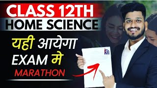 Nios Class 12th Home Science Most Important Questions with Answer  Full Syllabus Marathon [upl. by Naeerb275]