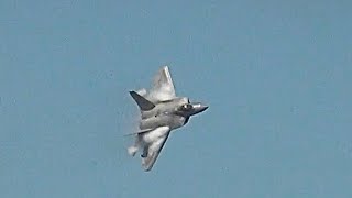 2024 San Francisco Fleet Week Airshow USAF F22 Raptor Demo Friday [upl. by Maletta]