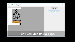 C Excel’den Resim Alma [upl. by Savick]