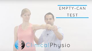 Empty Can Test for Shoulder  Clinical Physio Premium [upl. by Canale]