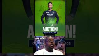 Glenn Maxwell back in ipl 2025 Auction cricket ipl2025megaauction [upl. by Ayotel]