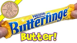 Butterfinger Candy Bar  Crispety Crunchety Peanut Buttery  USA Candy Tasting [upl. by Samot220]