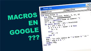 Creando Macros de Excel a Google  Es posible [upl. by Grous]