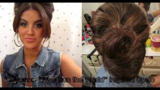 TUTORiAL Beyonce quotWho Run the Worldquot Inspired Updo  Bloopers [upl. by Ailliw705]