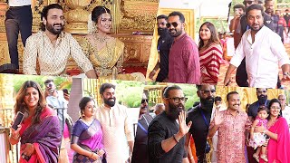 Celebrities Entry At Deepak Parambol and Aparna Das Marriage  Asif Ali  Vineeth  Soubin [upl. by Charteris]