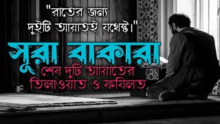 রাতের জন্য দুইটি আয়াতই যথেষ্ট  সুরা বাকারার শেষ দুই আয়াত  Sura bakara [upl. by Ramoh778]