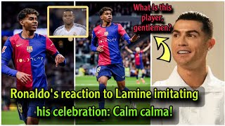 What did Ronaldo say after Barcelonas victory over Real Madrid and how did Lamine Yamal celebrate [upl. by Eilyab]