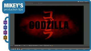 After Effects Tutorial Godzilla 2014 Movie Titles [upl. by Ambrosane]