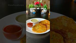 Trending Recipe of Moong Dal Chilla shorts recipe chilla food healthy [upl. by Moberg397]