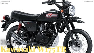 2025 Kawasaki W175TR  The New Retro Motorcycle with a Scrambler Model [upl. by Eidnarb]