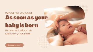 What to expect right after your baby is born from a Labour amp Delivery Nurse 🤰🤱 [upl. by Emaj]