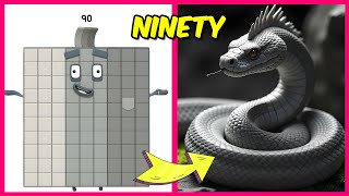 NUMBERBLOCKS Characters as Snakes  Guess The Emoji Quiz  Their Favorite Things [upl. by Odlaner350]