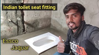 How to install Indian toilet seat  Indian Seat fitting  orisa pan seat fitting  🔥🚽 [upl. by Huntingdon]