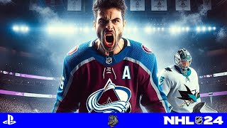 Colorado Avalanche vs San Jose Sharks LIVE STREAM FREE  GAMEPLAY NHL 24 [upl. by Eybba]