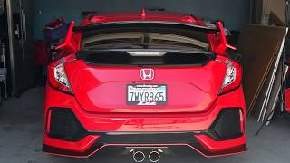 Roof Spoiler Disassembly Tutorial Honda Civic Hatchback Sport 2017 [upl. by Nitsyrc]