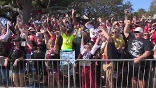 Gasparilla parade of pirates draws thousands of people to Tampa on Saturday [upl. by Amarette]